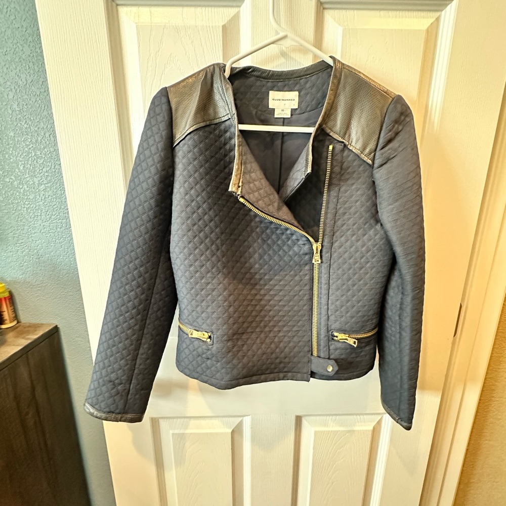 Club Monaco Moto jacket - Size 00